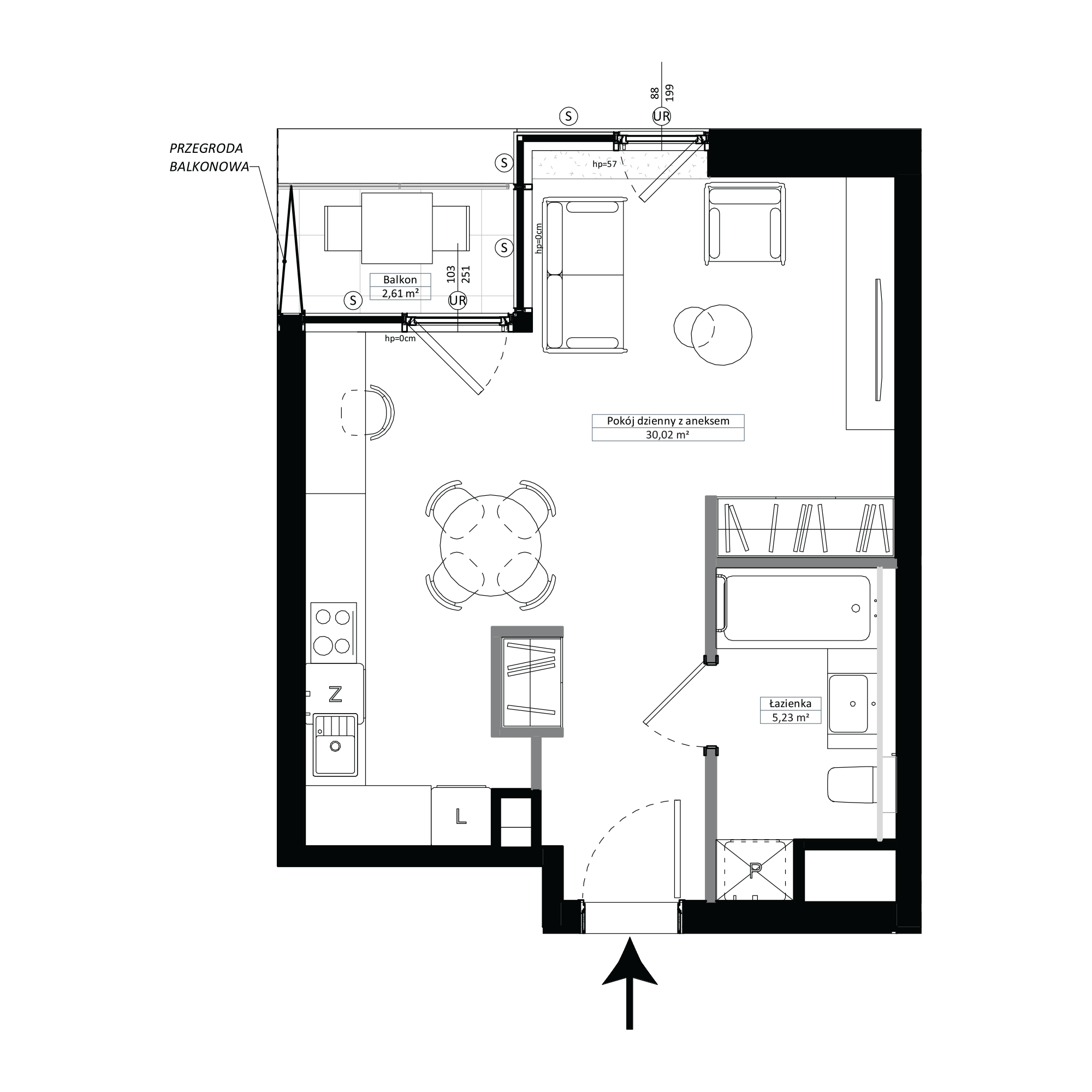 Pułaskiego 19 Poznań mieszkanie deweloperskie na 4 piętrze z 1 pokojem